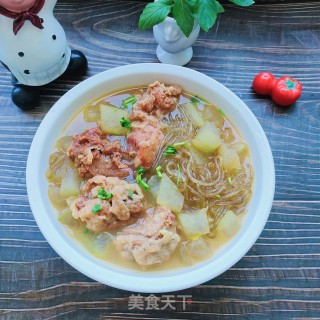 鸡块冬瓜炖粉条的做法步骤：13