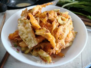 香酥南瓜花（妈妈的味道）的做法步骤：5