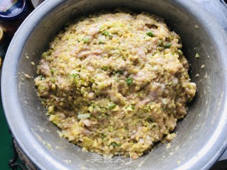 大肉南瓜灌汤包子的做法步骤：7