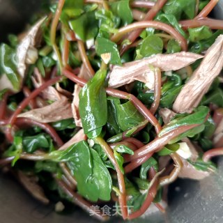鸽胸肉拌马齿苋的做法步骤：13