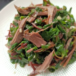 鸽胸肉拌马齿苋的做法步骤：14