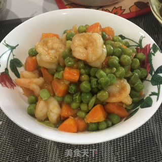 虾仁炒豌豆的做法步骤：7