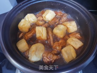 豆泡炖三黄鸡的做法步骤：8