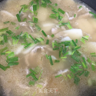 肉丝年糕汤的做法步骤：7