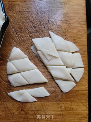 韭菜面片汤的做法步骤：2
