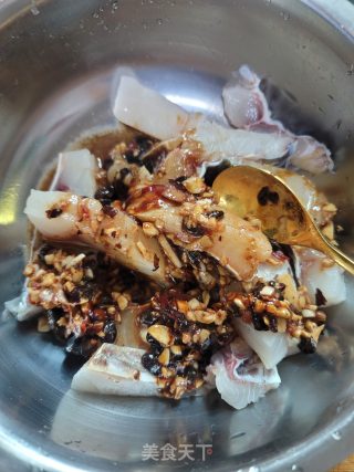 鼓汁蒸鱼腩的做法步骤：6