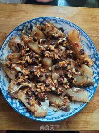 鼓汁蒸鱼腩的做法步骤：8