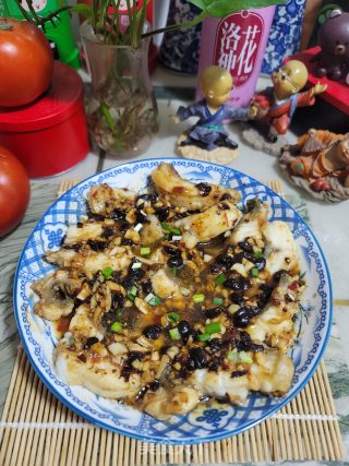 鼓汁蒸鱼腩的做法步骤：12