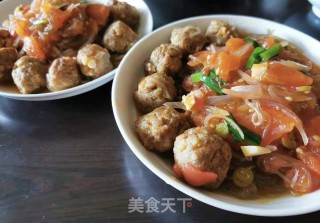 西红柿肉丸粉条的做法步骤：9