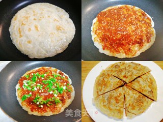 不需揉面5分钟搞定的早餐～手抓酱香饼的做法步骤：4