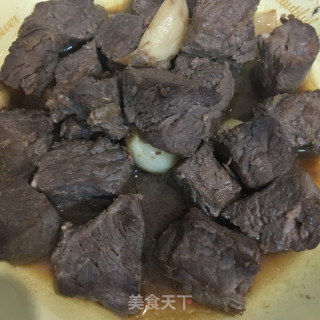 牛肉粒烧杏鲍菇的做法步骤：4