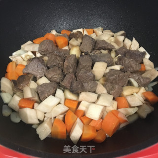 牛肉粒烧杏鲍菇的做法步骤：9