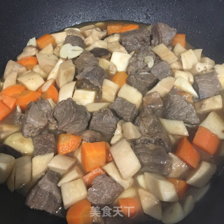 牛肉粒烧杏鲍菇的做法步骤：10