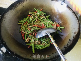 豇豆炒肉丝的做法步骤：11