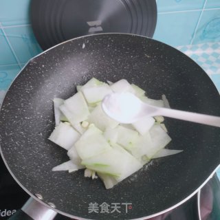 虾皮炒冬瓜的做法步骤：7