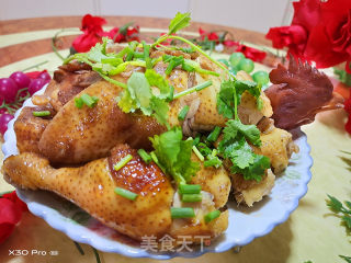 电饭锅盐焗豉油鸡的做法步骤：6