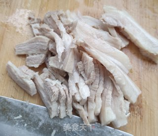 韭苔回锅肉的做法步骤：8