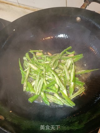 青椒南瓜丝的做法步骤：3