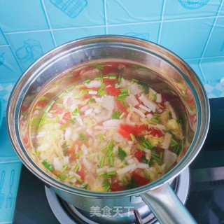 豆腐面筋蔬菜汤的做法步骤：13