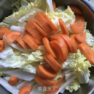 白菜豆腐炖粉条的做法步骤：5