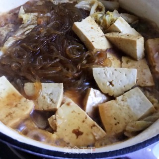 白菜豆腐炖粉条的做法步骤：9