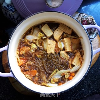 白菜豆腐炖粉条的做法步骤：13