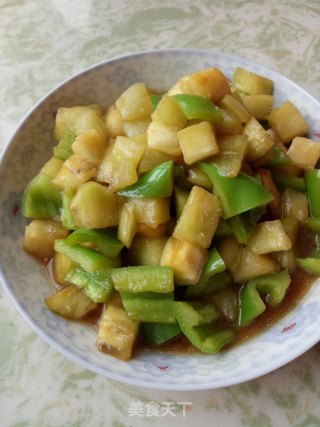尖椒炒茄子的做法步骤：5