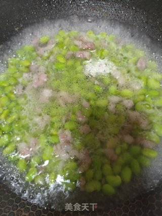 毛豆炒肉末的做法步骤：6