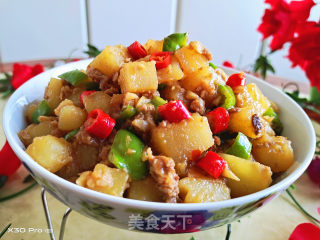 香辣肉末土豆的做法步骤：9