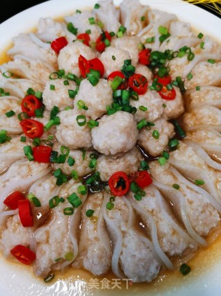 萝卜卷蒸肉圆的做法步骤：10