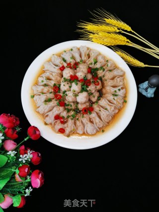 萝卜卷蒸肉圆的做法步骤：11