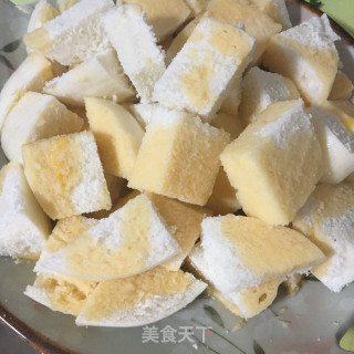鸡蛋香煎馒头的做法步骤：4