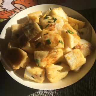 鸡蛋香煎馒头的做法步骤：9