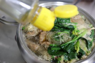 蚝油牛肉菠菜粉丝的做法步骤：8