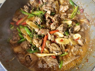 仔姜青花椒炒柴鸡的做法步骤：19