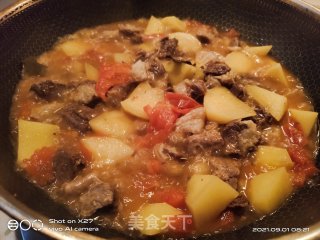土豆炖牛腩的做法步骤：5
