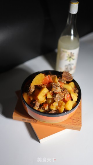 土豆炖牛腩的做法步骤：7