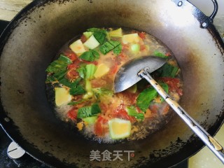西红柿青菜汤的做法步骤：6