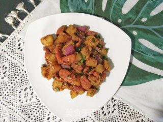 孜然土豆的做法步骤：11
