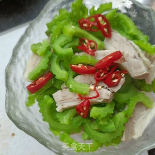 熟肉拌苦瓜的做法步骤：8
