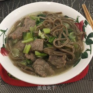牛肉青菜汤面的做法步骤：9
