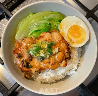 姜葱鸡扒饭的做法步骤：9