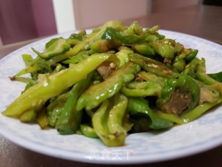 尖椒炒苦瓜的做法步骤：4