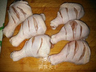 电饭锅奥尔良烧鸡腿的做法步骤：2
