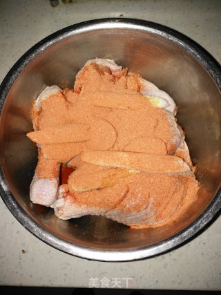 电饭锅奥尔良烧鸡腿的做法步骤：5
