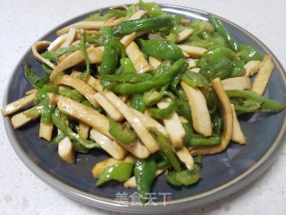 尖椒炒豆干的做法步骤：5