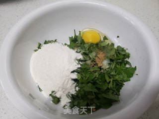 灰圪针煎饼的做法步骤：4