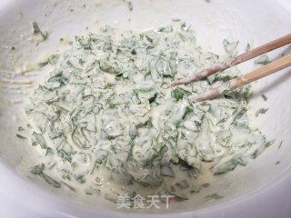 灰圪针煎饼的做法步骤：5