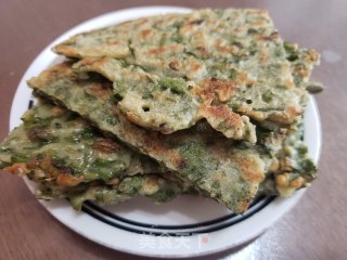 灰圪针煎饼的做法步骤：9