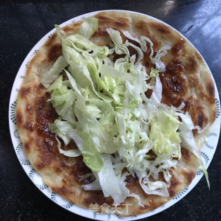 蟹柳炒蛋卷手抓饼的做法步骤：8